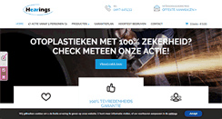 Desktop Screenshot of gehoorbeschermingopmaat.nl